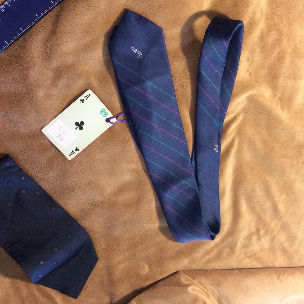 Blue stripped tie
